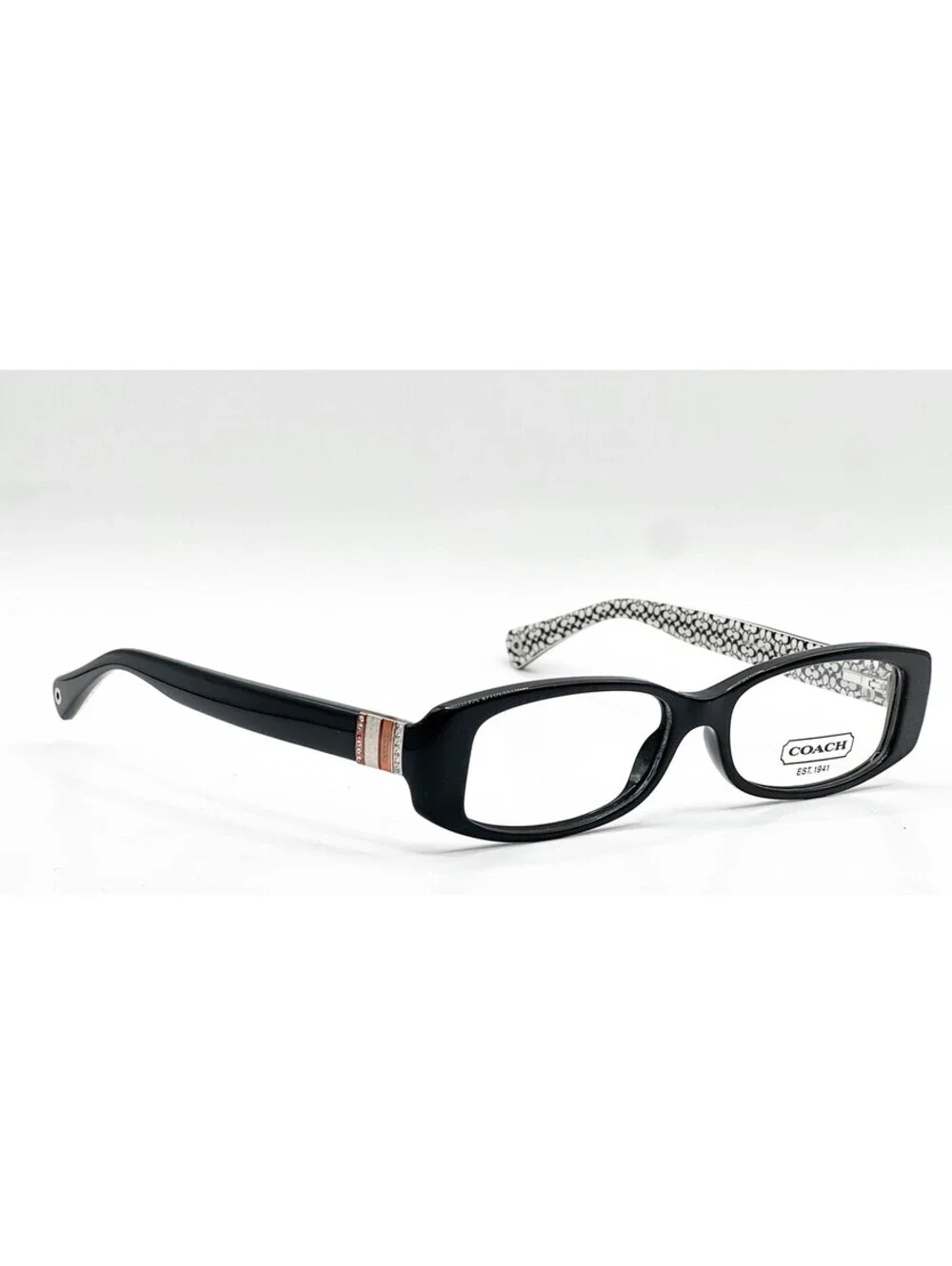 Coach HC 6033B 5083 Black Rectangle Authentic Eyeglass Frames 51-16-35